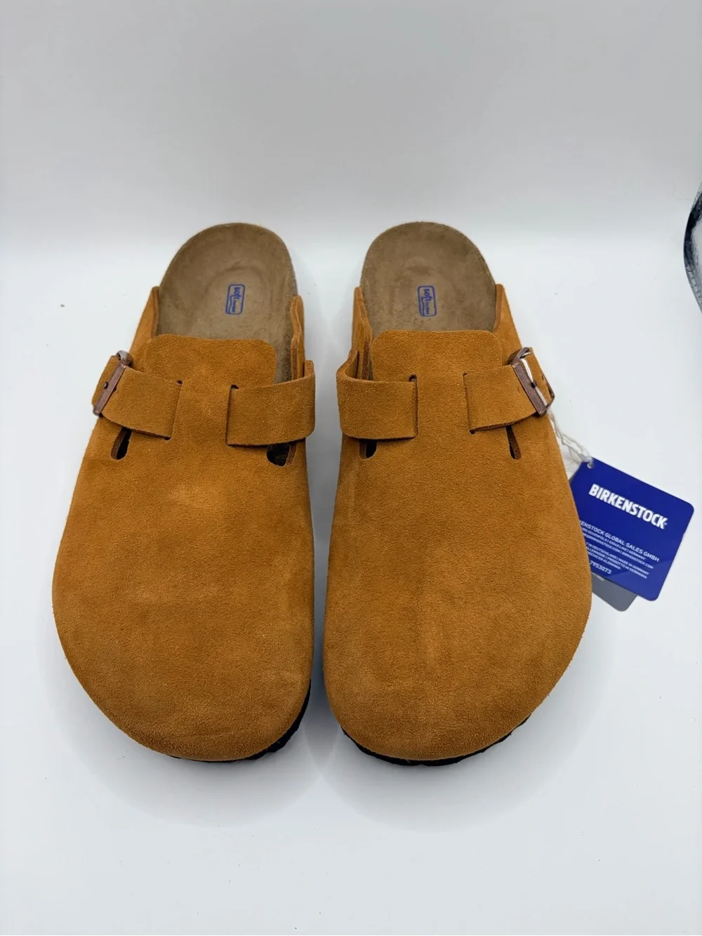 Birkenstock Boston BS Clog in Mink Suede